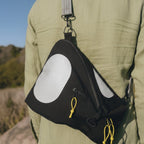 taske med refleks der øger synlighed i trafikken i hverdagen