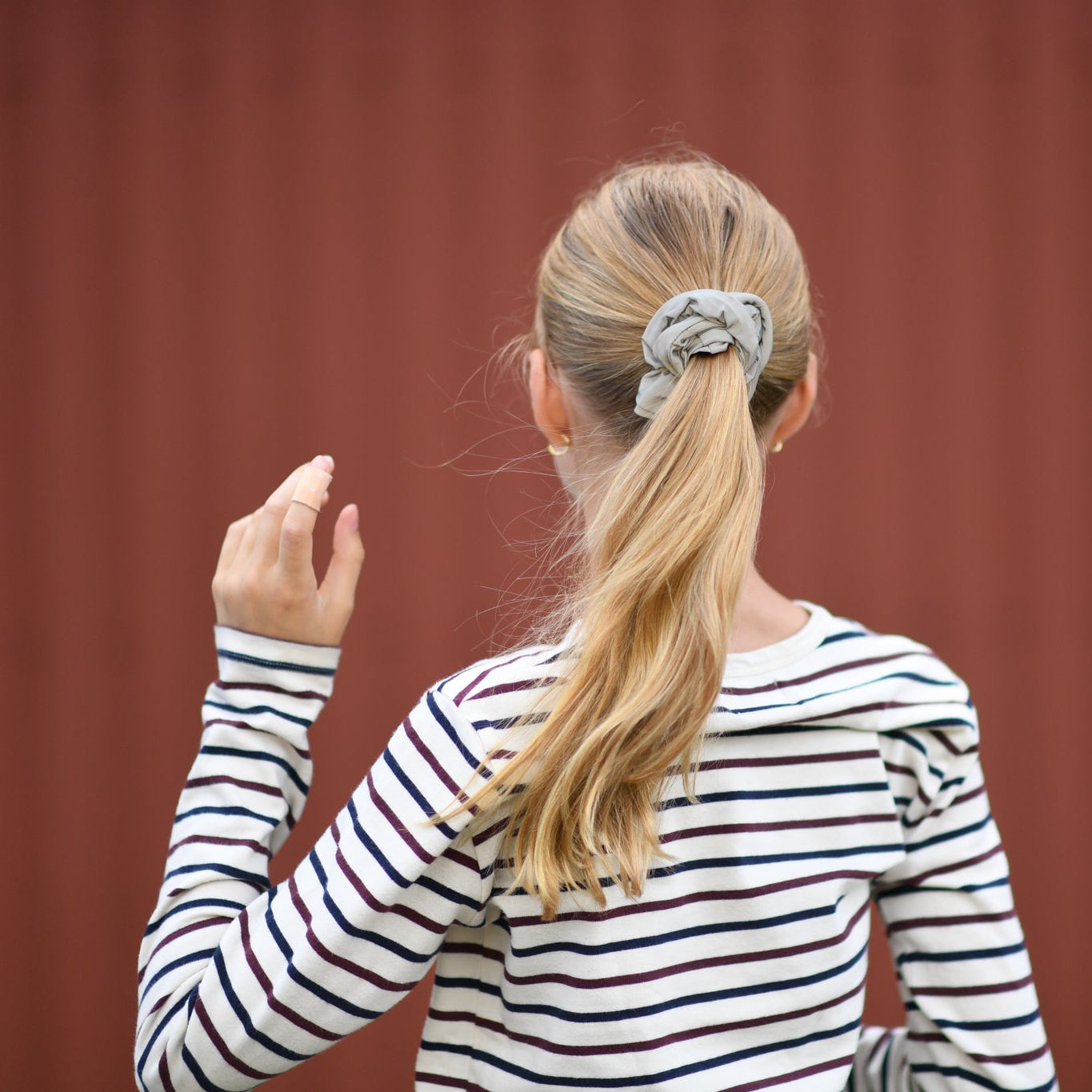 refleks scrunchie til børn der øger synlighed i trafikken