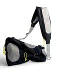 2-i-1 taske med refleks strap der kan bruges som crossbody og øger synlighed i trafikken