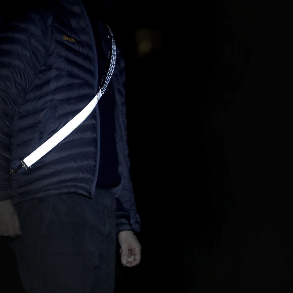 reflective strap that improves visibility in everyday traffic