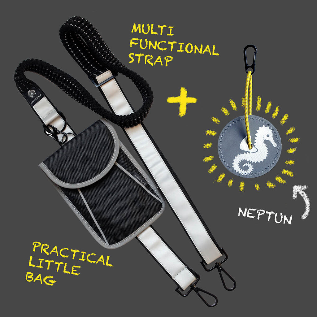 refleks tilbehør sæt med taske strap og vedhæng til hverdagsbrug