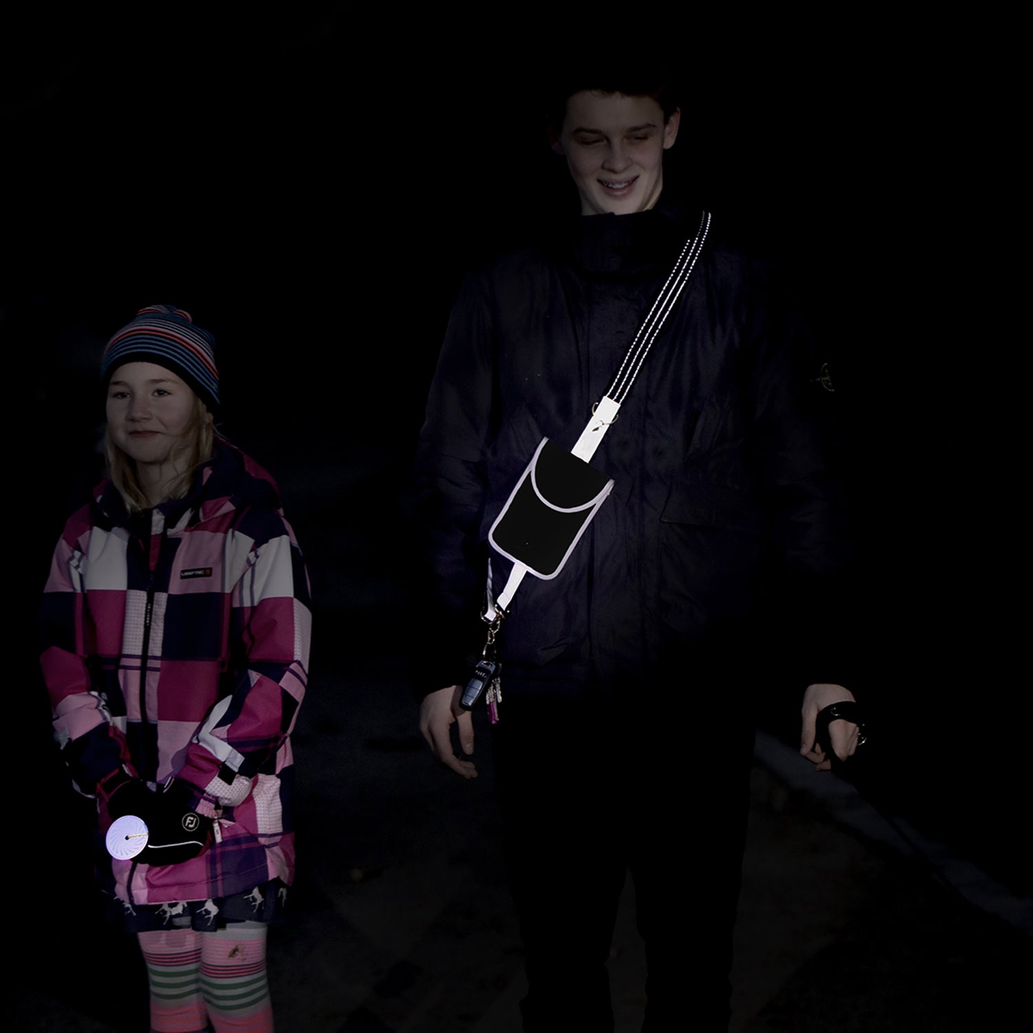 Reflective products for use in the evening to improve visibility in traffic